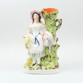 Staffordshire Flatback Spill Vase