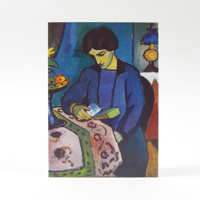 Blue Girl Reading by August Macke