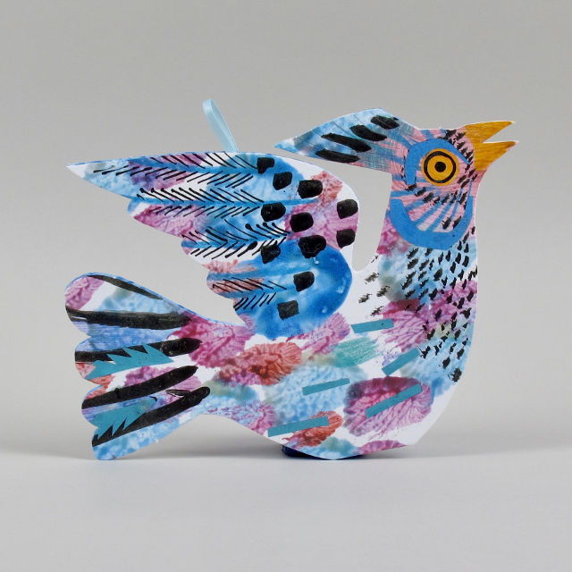 mark hearld flying bird card