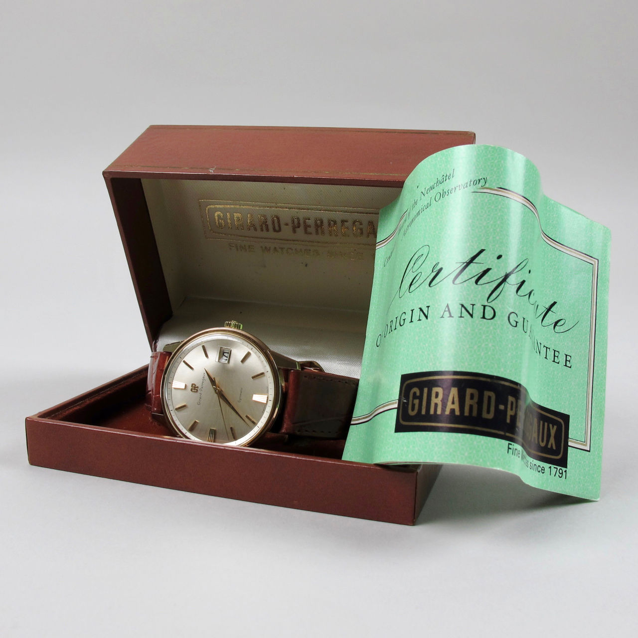 Girard-Perregaux Gyromatic gold capped and steel vintage