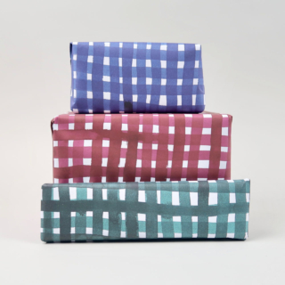Gingham Ink Gift Wrap - Gabriela Trzebinski for Black Bough