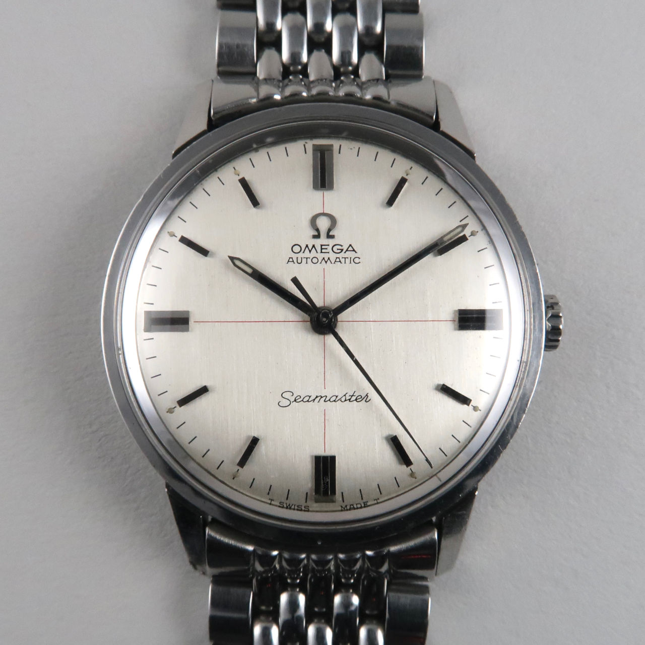 Omega Seamaster Ref.165.002 steel vintage wristwatch, circa 1966