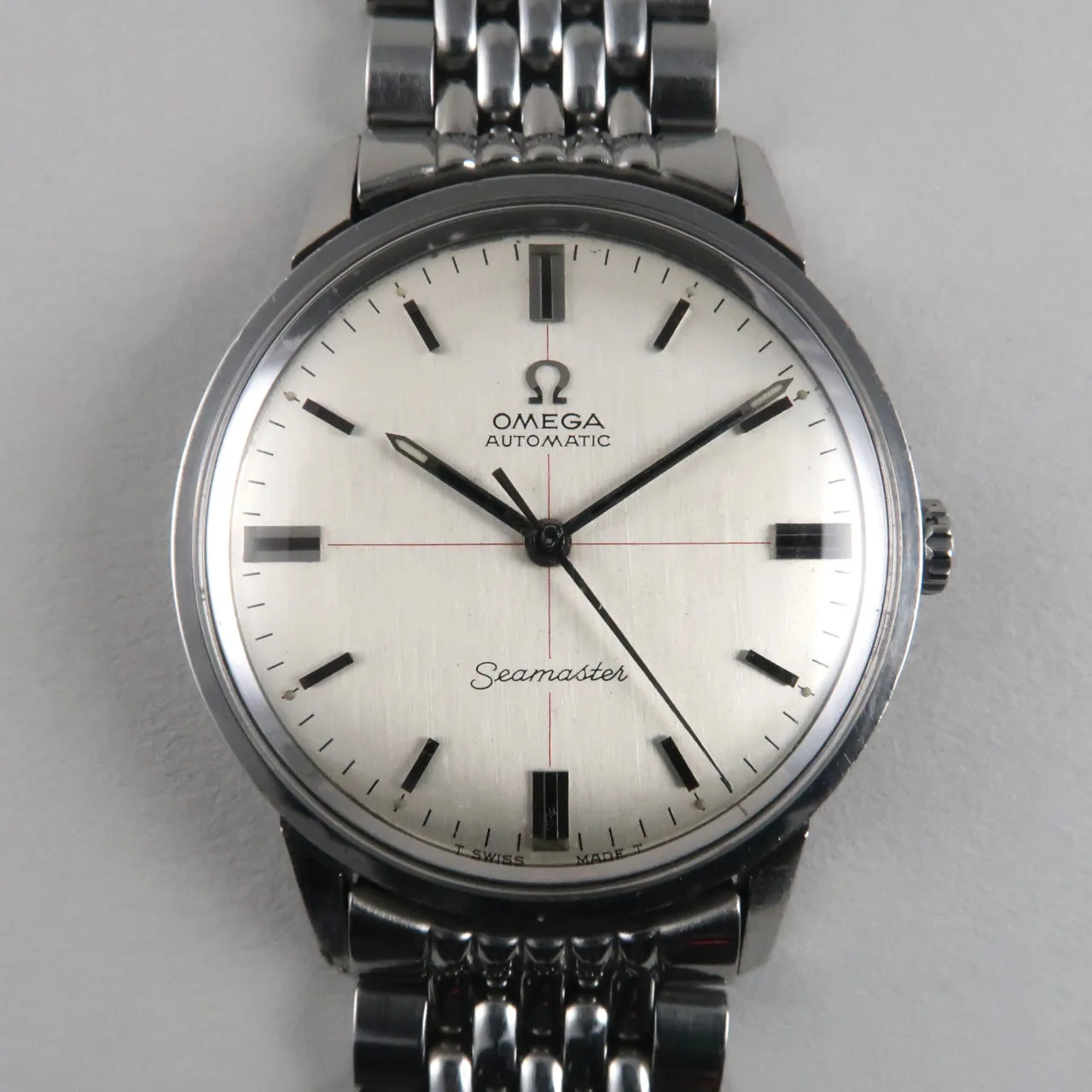Omega Seamaster Ref.165.002 steel vintage wristwatch, circa 1966