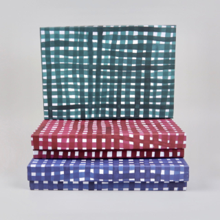 A4 Storage Boxes covered in Gabriela Trzebinski for Black Bough Paper