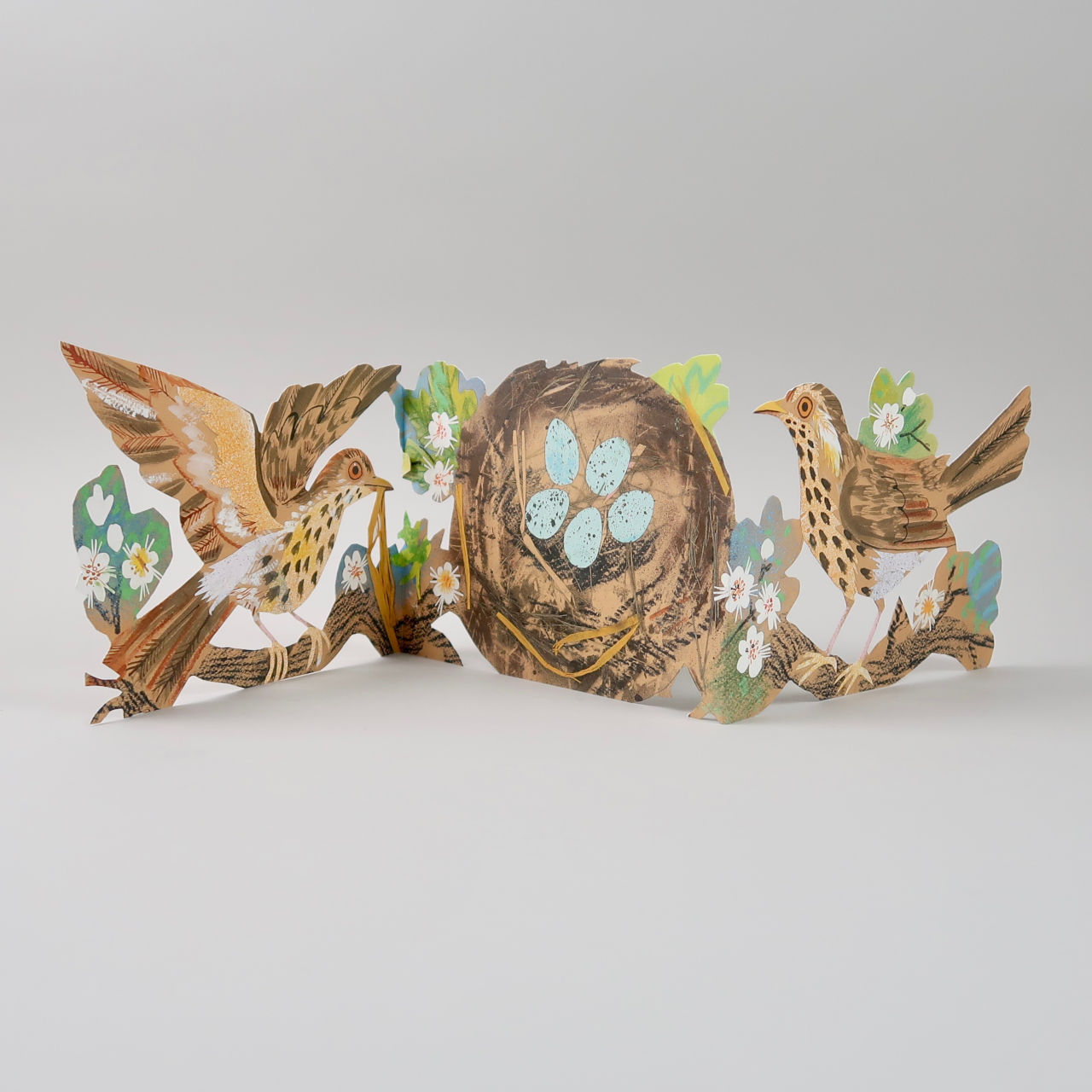 Mark Hearld Die Cut Card - Nest