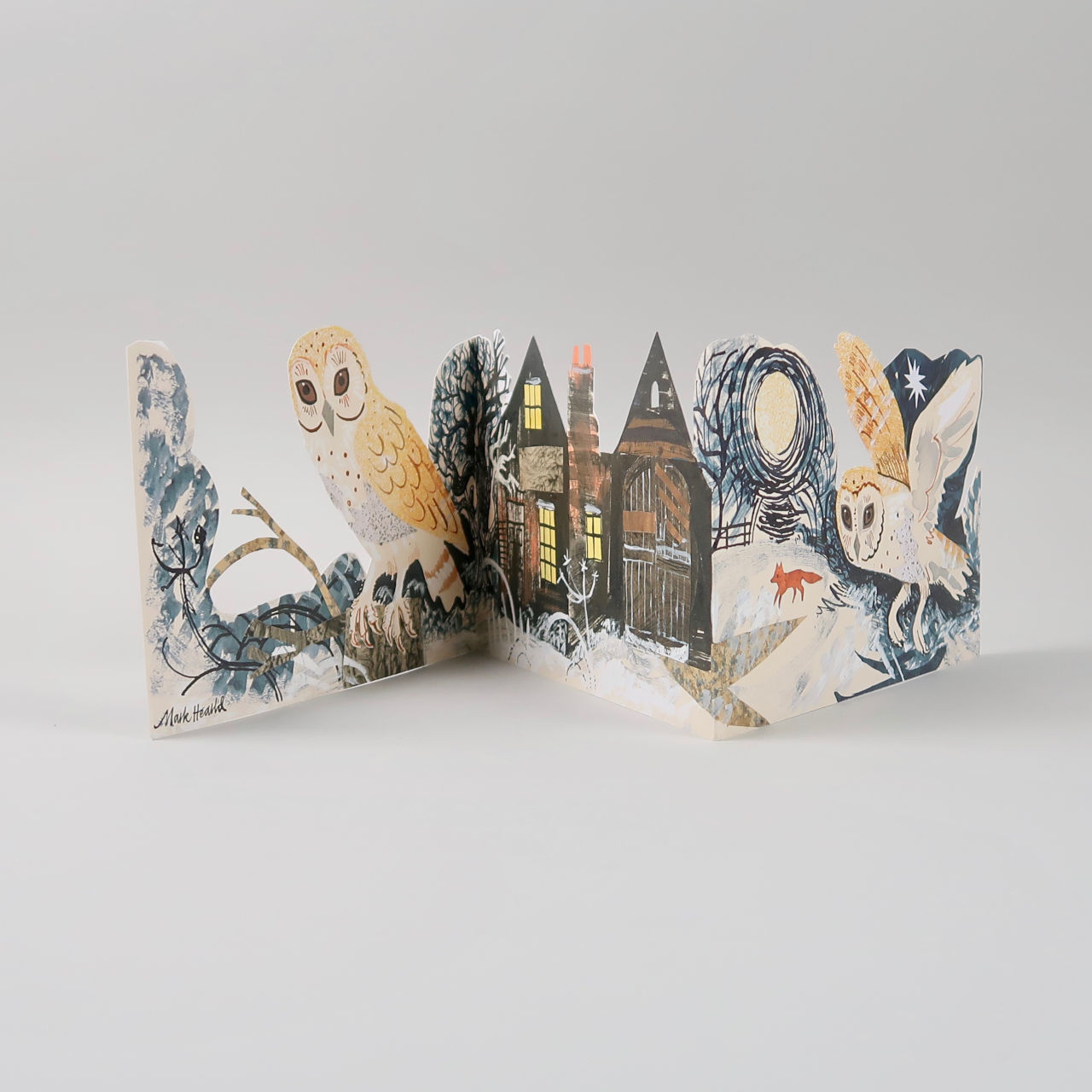Mark Hearld Die Cut Card - Silent Flight