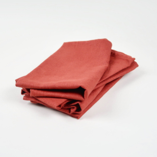 Dull Red 100% Linen Napkins - handmade in Ludlow