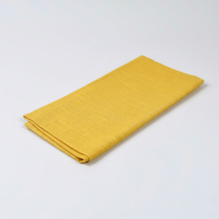 Mustard Yellow 100% Linen Napkin - handmade in Ludlow