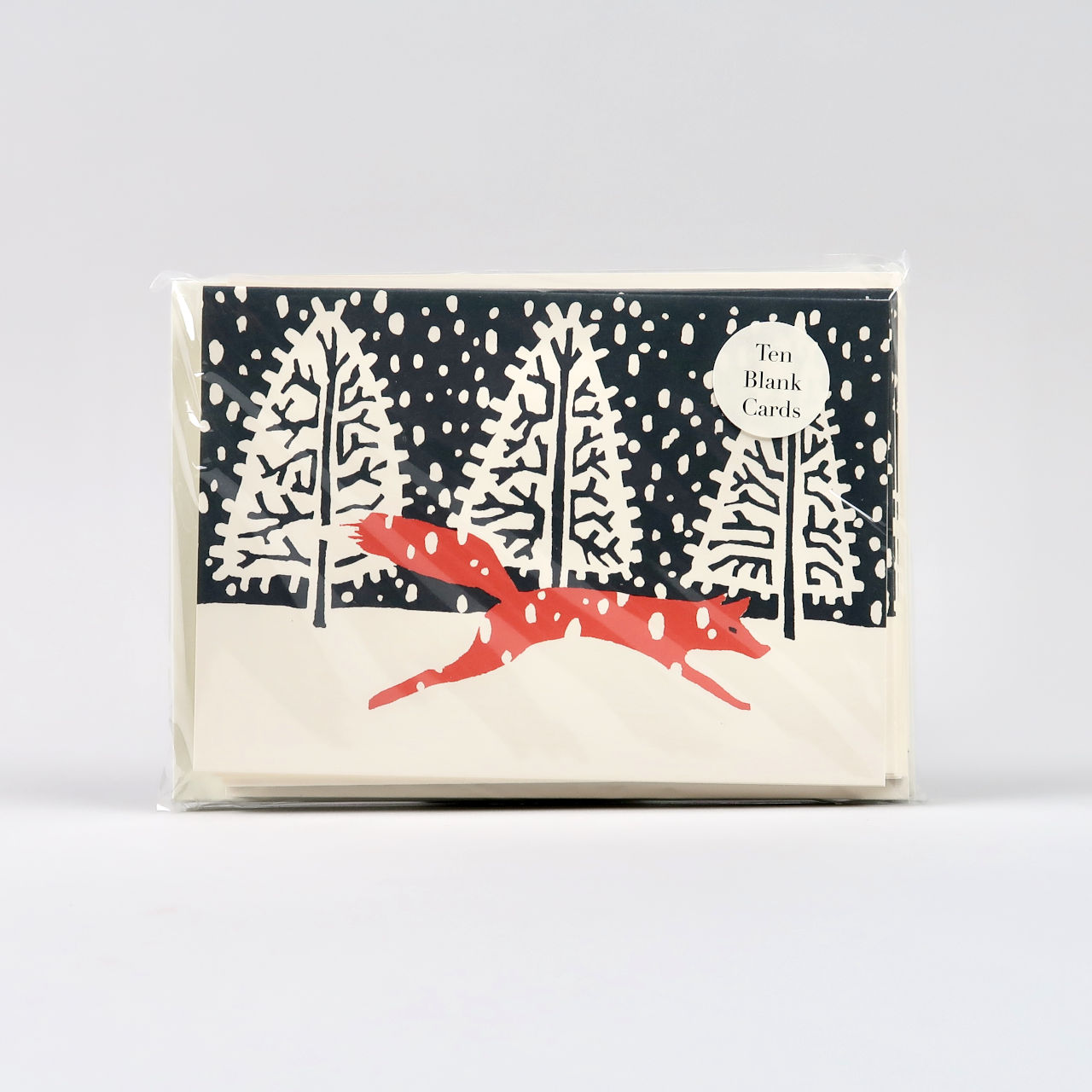 Pack of 10 Fox in Winter Cards