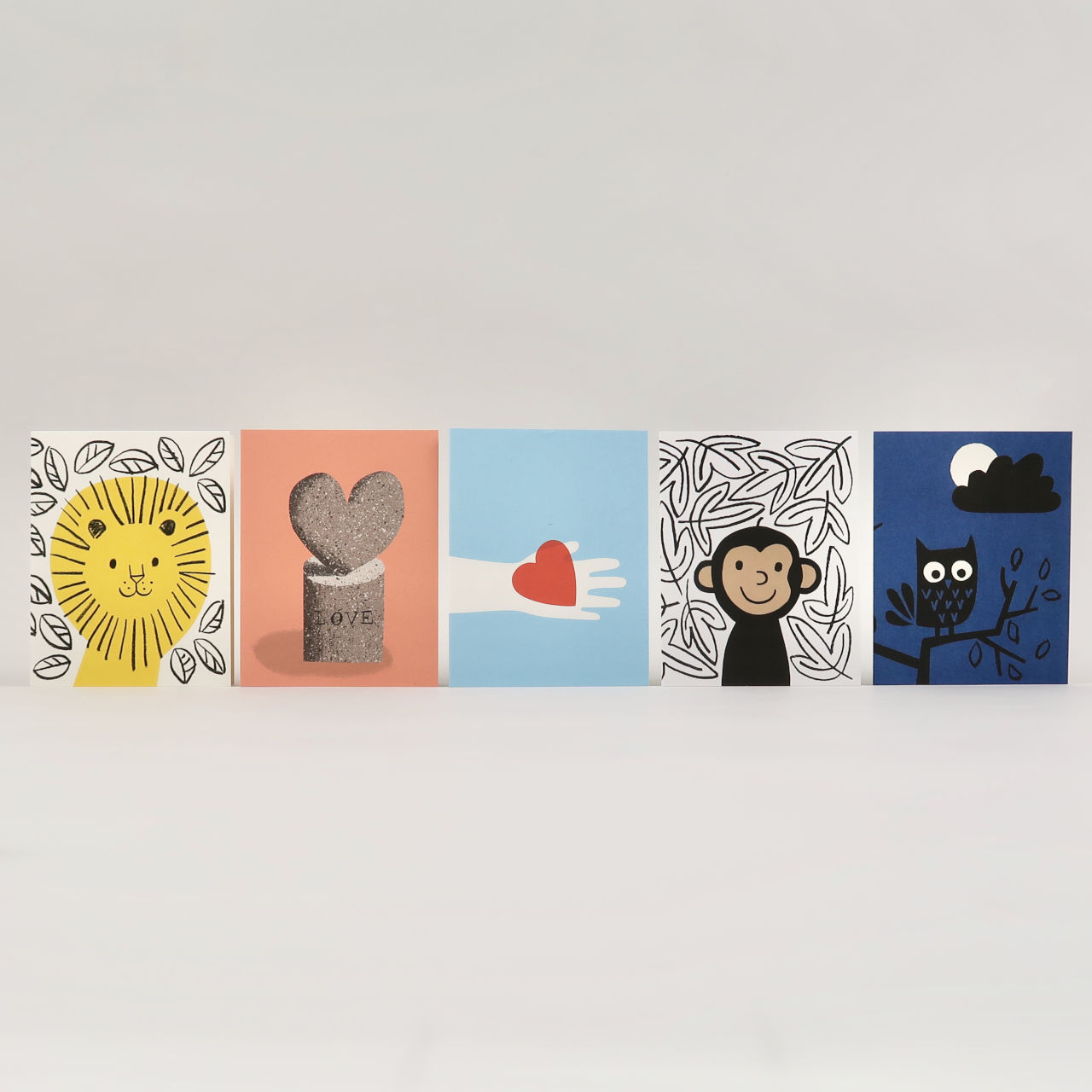 Greetings Card by Lisa Jones: Licked - Owl