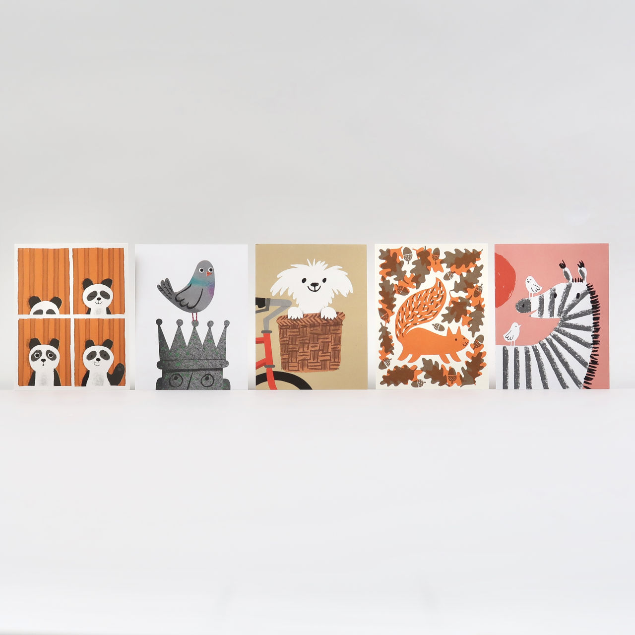 Greetings Card by Lisa Jones: Panda Passport - Zebra