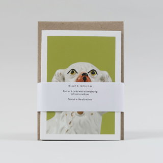 Set of 5 Staffordshire Flatback Cards