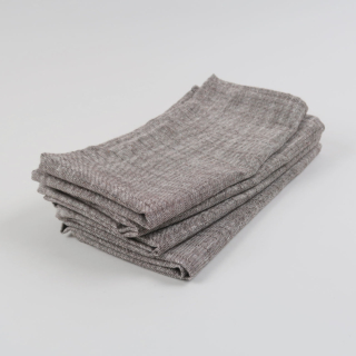 Linen/Cotton Mix Napkin - Brown