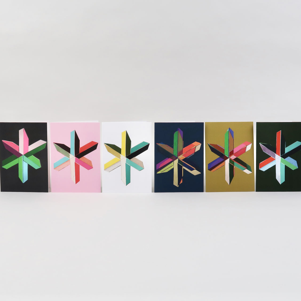Brutalist Star Greetings Cards