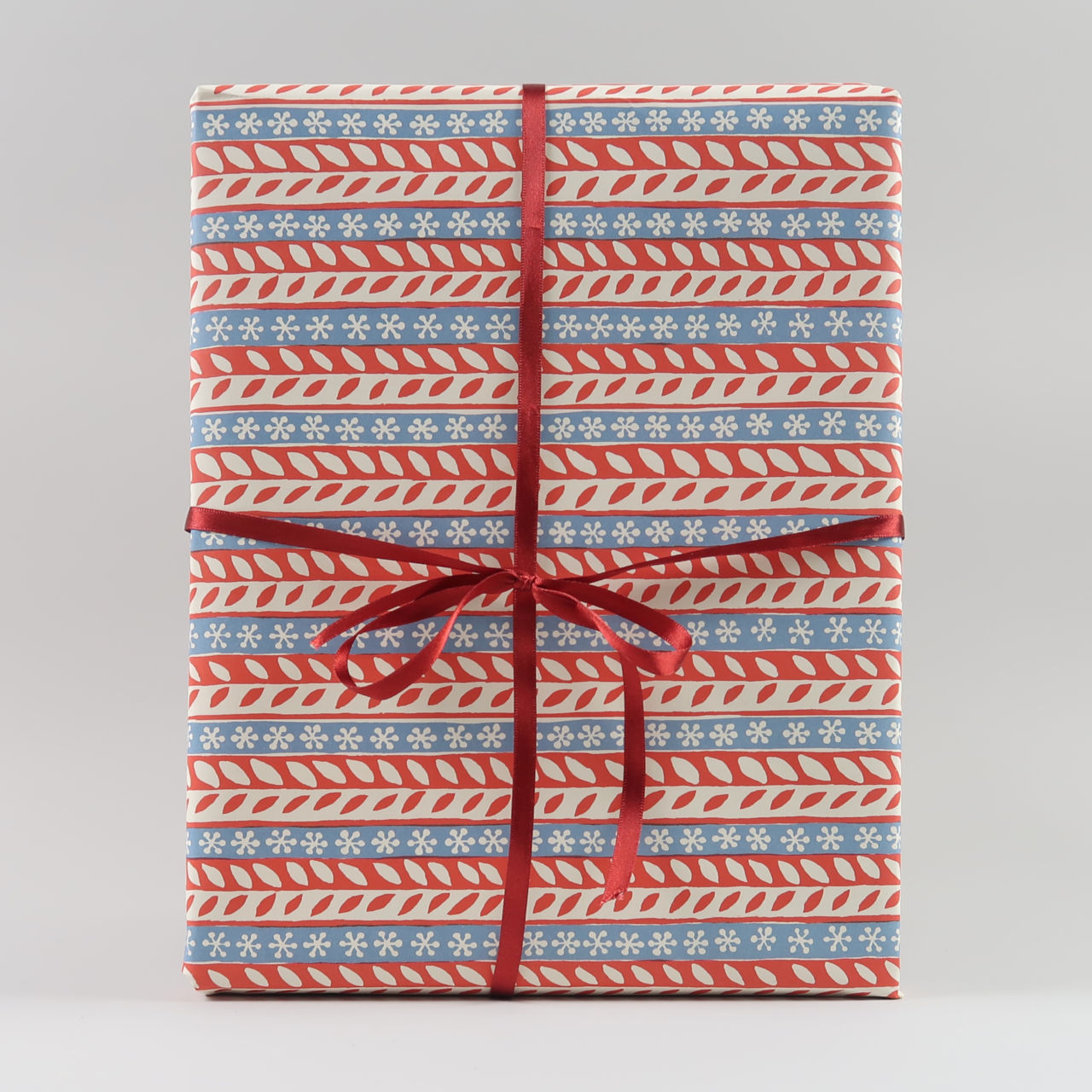 Merry Christmas Red & Blue Patterned Paper