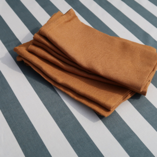 Toffee 100% Linen Napkins - handmade in Ludlow