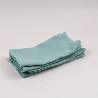 Sea Green 100% Linen Napkins - handmade in Ludlow