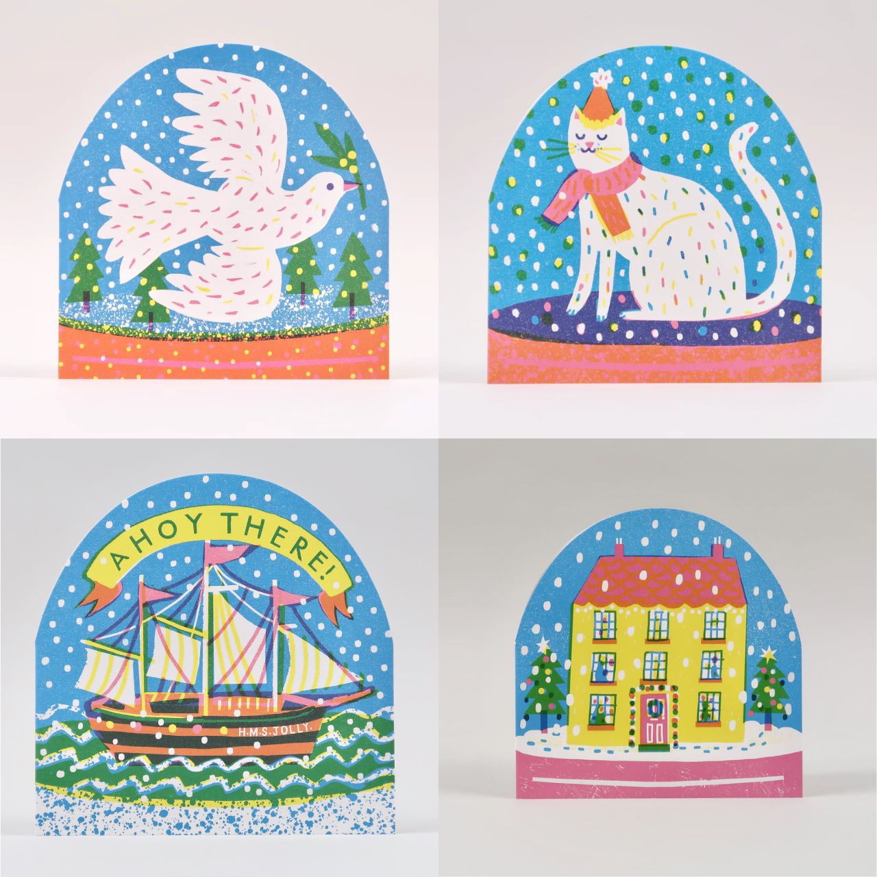 Die Cut Snowglobe Card