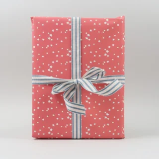 Black Bough Star Gift Wrap