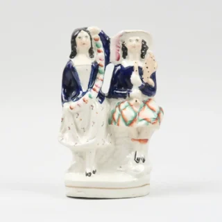 Staffordshire Flatback Kilted Couple