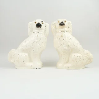 Pair of Large Staffordshire Spaniels