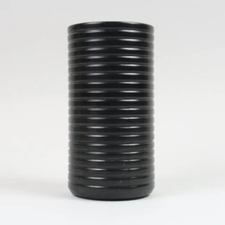 Wedgwood Ribbed Ravenstone Cylinder Vase