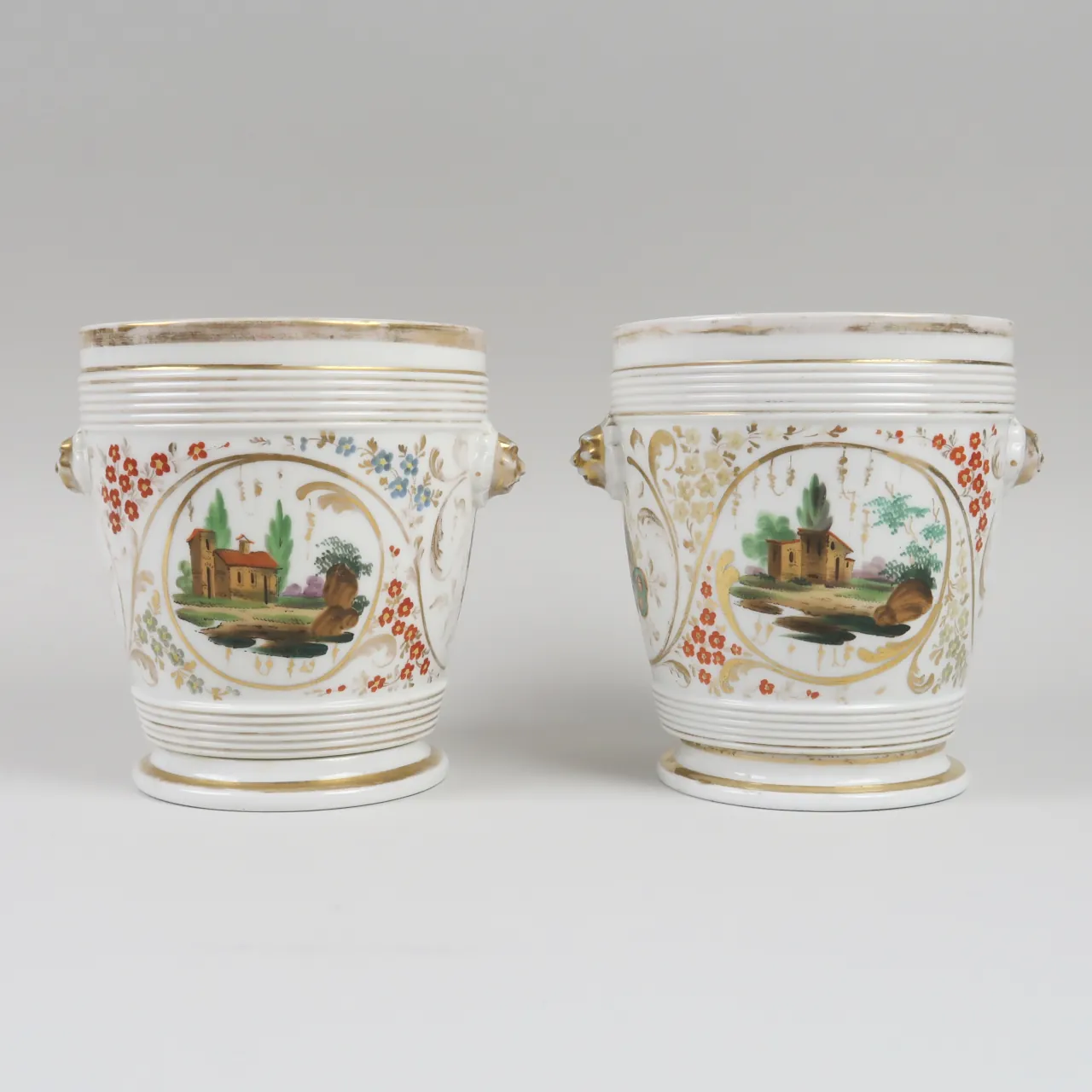 A Pair of 19th Century Continental Flower Buckets