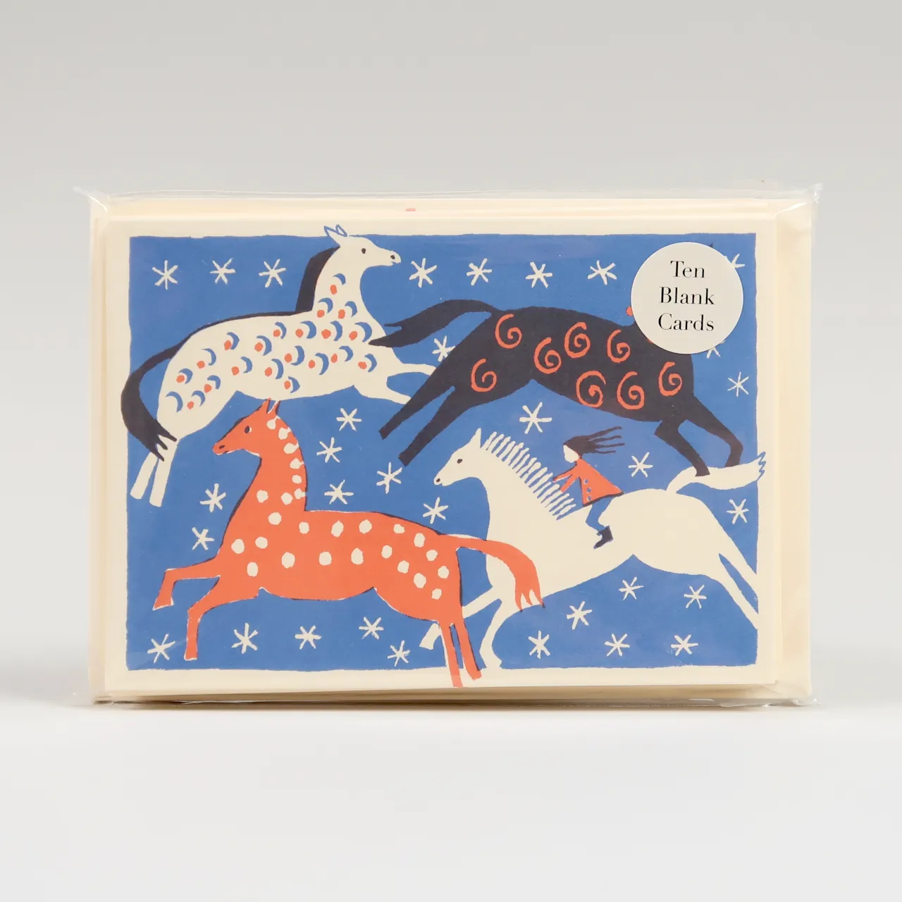 Pack of 10 Cards - Four Horses