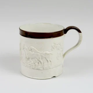 Oversized Mug with Rural Scene