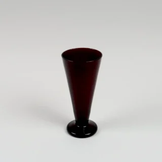 Ruby Glass Tapered Vases